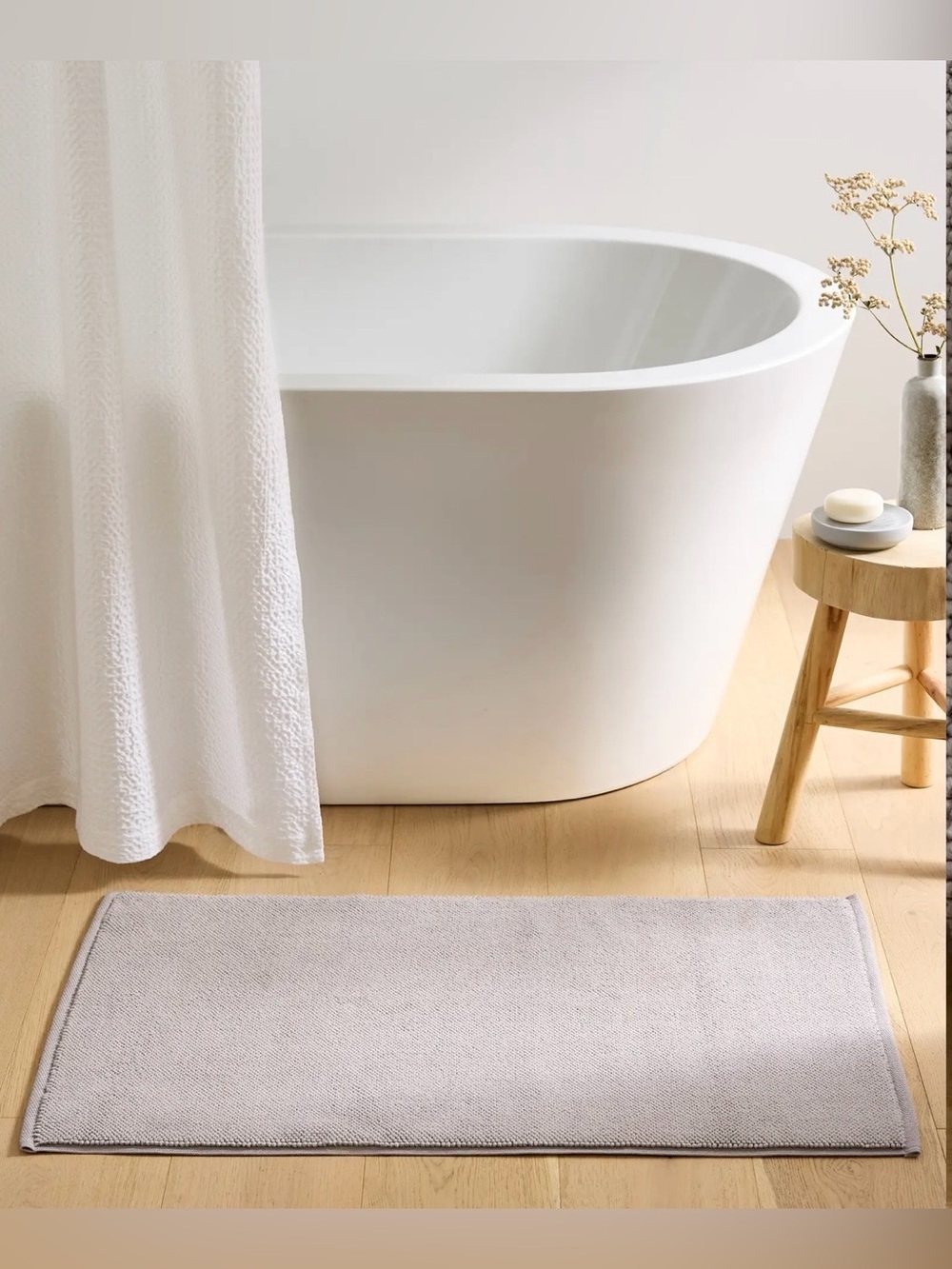 NWT Quince Turkish Cotton Bath Mat Bundle, Set of 2 (Gray) - Picture 5 of 5